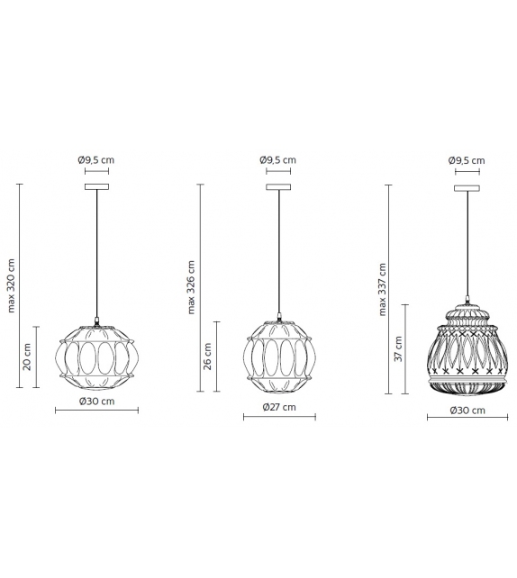 Ginger Outdoor Karman Pendant Lamp