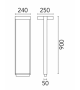 Mile Bollard 2 Double Flos Floor Lamp