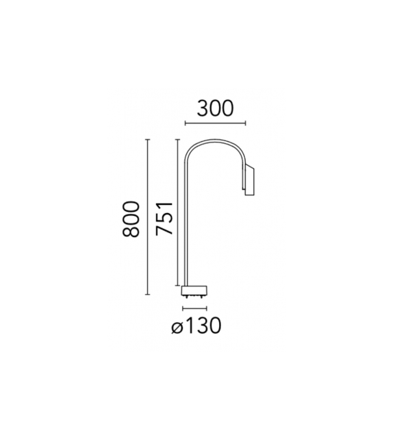 Caule Bollard Flos Lampadaire
