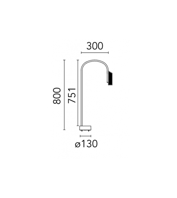 Caule Bollard Nest Flos Floor Lamp