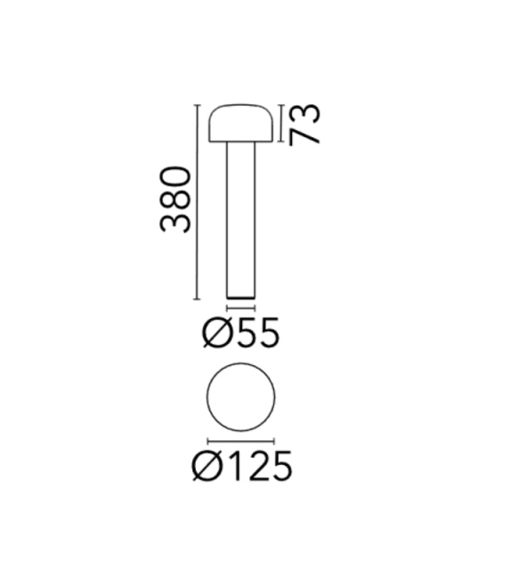 Bellhop Bollard Flos Floor Lamp