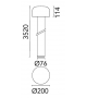 Bellhop Pole in Ground Flos Floor Lamp