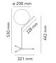 Ready for shipping - IC T1 High Table Lamp Flos - Brass