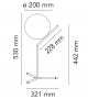 Prêt pour l'expédition - IC T1 High Lampe de Table Flos - Noir