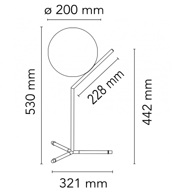 Ready for shipping - IC T1 High Table Lamp Flos - Black