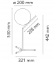 Versandfertig - IC T1 High Tischlampe Flos
