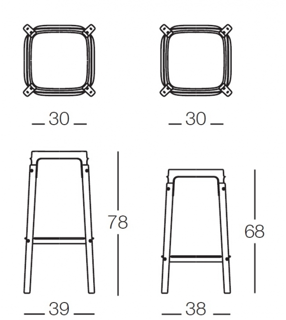Steelwood Magis Tabouret