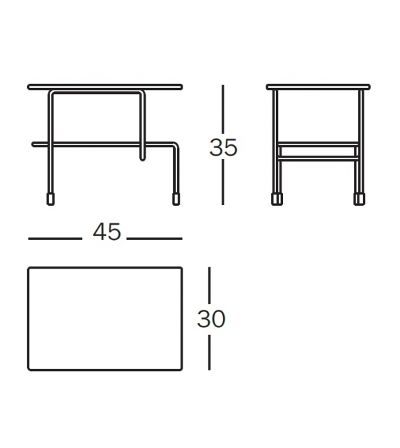 Traffic Magis Rectangular Side Table