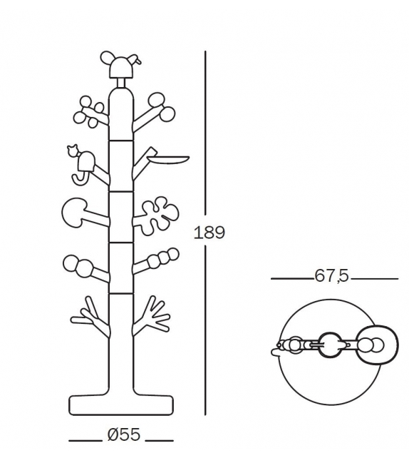 Paradise Tree Magis Me Too Coat Stand