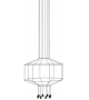 Wireflow 8 LED Vibia Lámpara de Suspensión