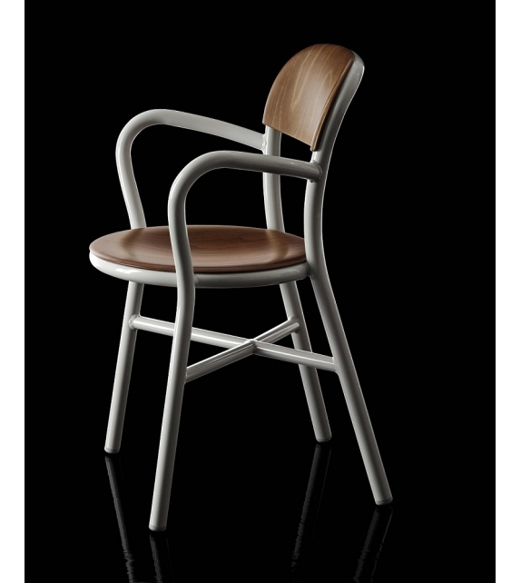 Pipe Wood Magis Chaise Avec Accoudoirs