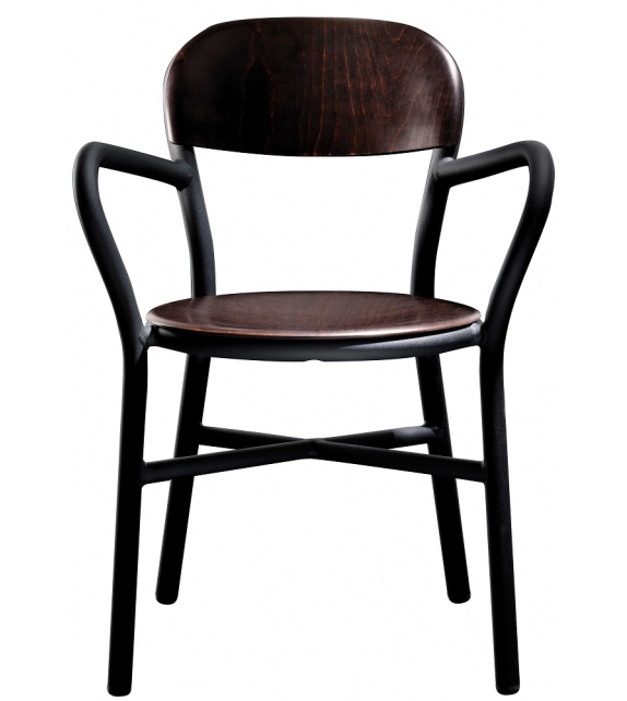 Pipe Wood Magis Stuhl mit Armlehn