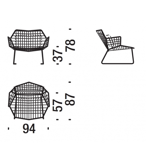 Tropicalia Fauteuil Avec Accoudoirs Moroso