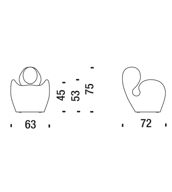 Soft Little Heavy Petit Fauteuil Moroso