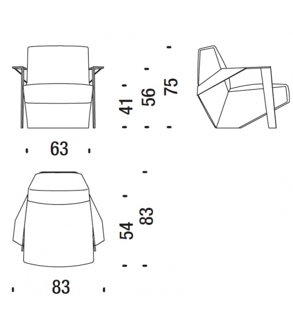 Silver Lake B Sessel Tief Moroso
