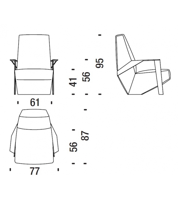 Silver Lake B Sessel Hoch Moroso