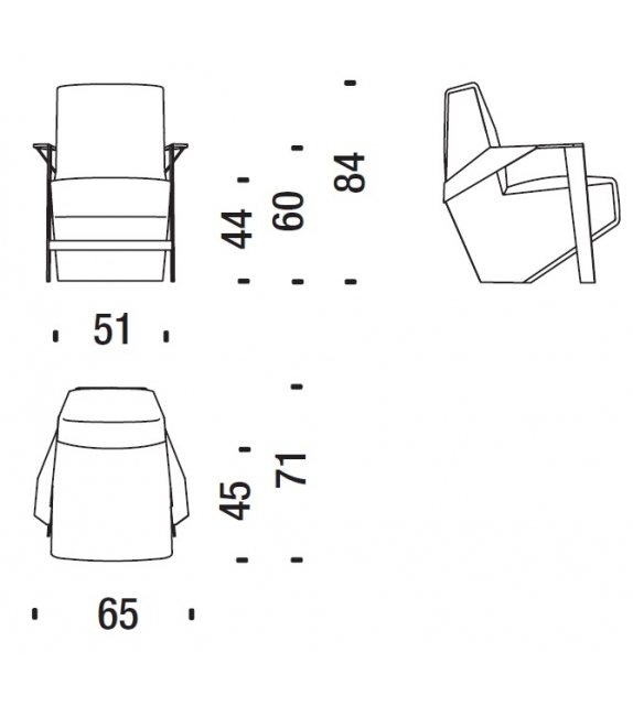 Silver Lake A Poltroncina Moroso