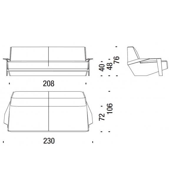 Silver Lake A Sofà 2 Plazas Moroso
