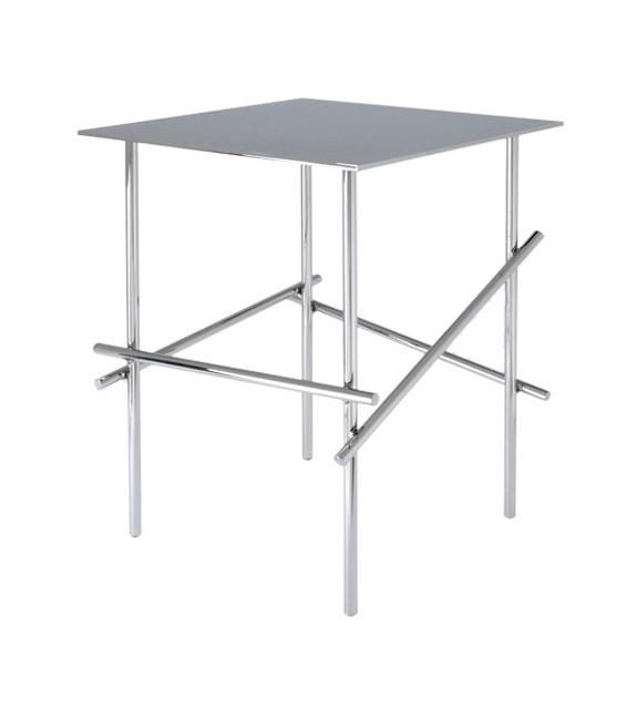 Shanghai Tip Tavolino in Acciaio Cromato Moroso