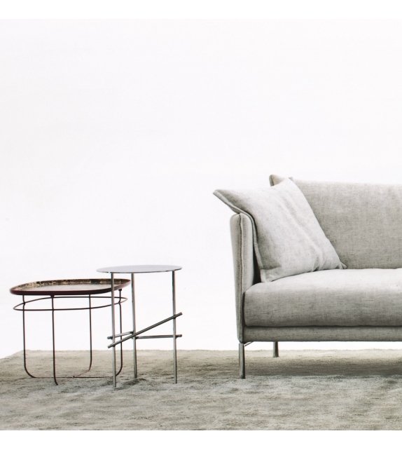 Shanghai Tip Verchromtem Stahl Couchtisch Moroso