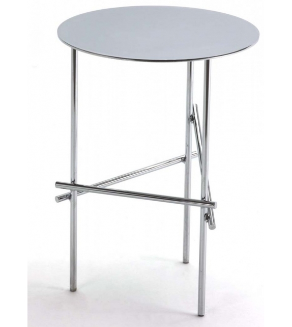 Shanghai Tip Verchromtem Stahl Couchtisch Moroso