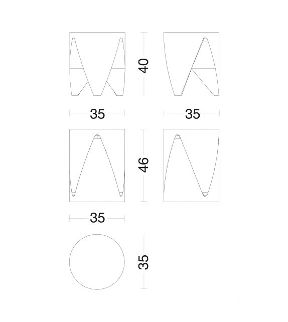 J+I Zig Zag Sgabello Riva 1920