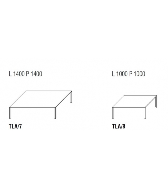 LessLess Tavolino Quadrato Molteni&C