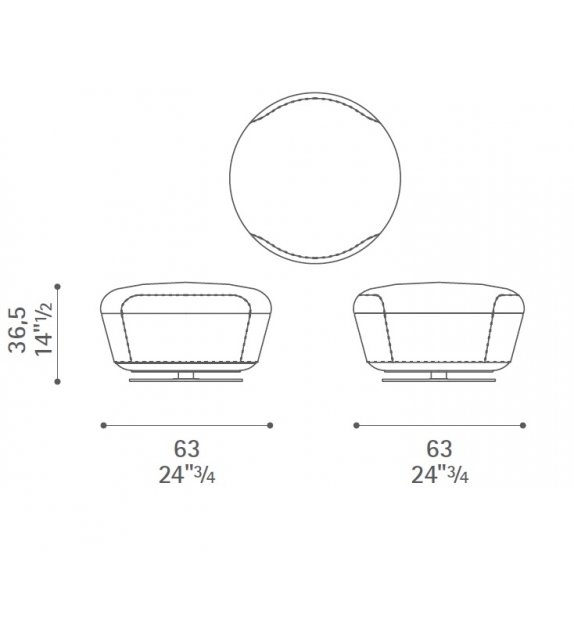 Assaya Pouf Poltrona Frau