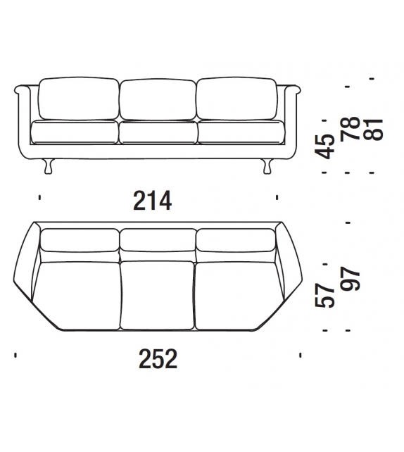 Big Mama 3 Seater Sofa Moroso