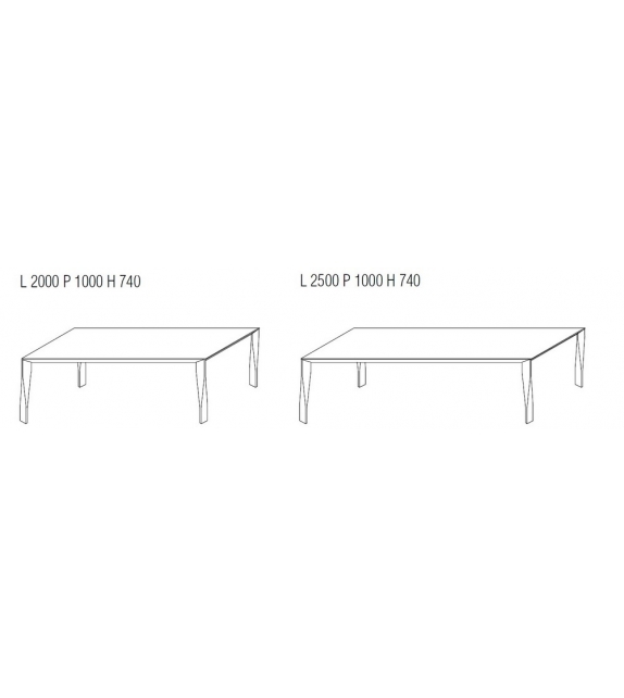 Diamond Rectangular Table Molteni&C