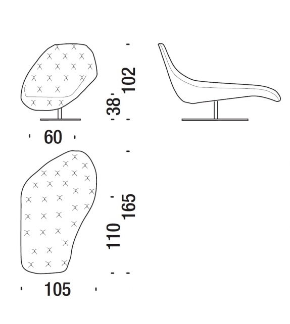 Moroso Bohemian Chaise Longue