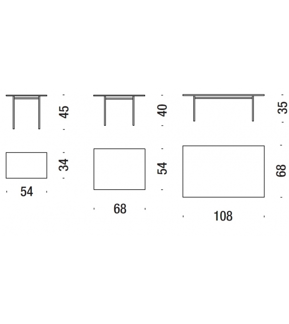 Fishbone Table Mesita Moroso
