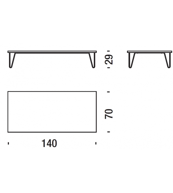 Overdyed Table Mesita Diesel with Moroso