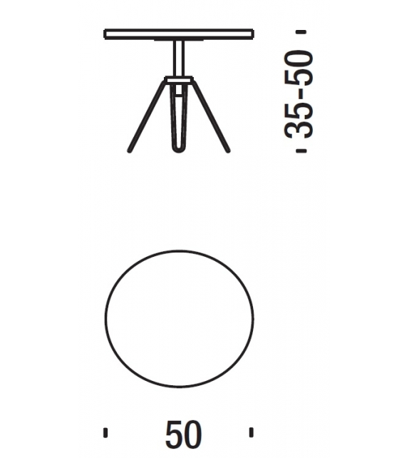 Overdyed Side Table Diesel with Moroso