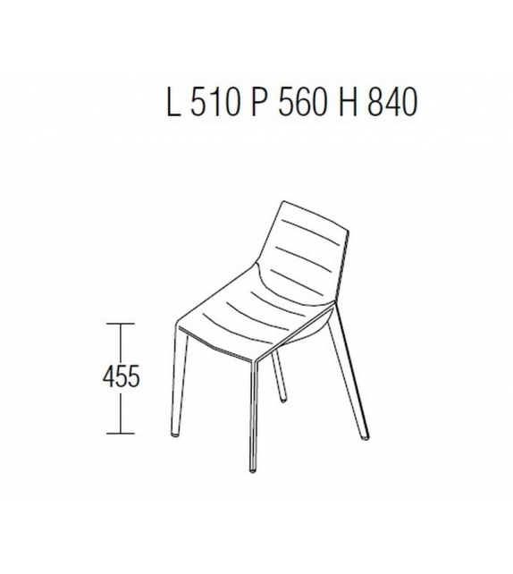 Outline Chaise Entièrement Tapissé Molteni&C