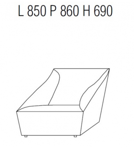 Doda Low Armchair Molteni&C