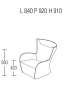 Mandrague Hide Armchair Molteni&C