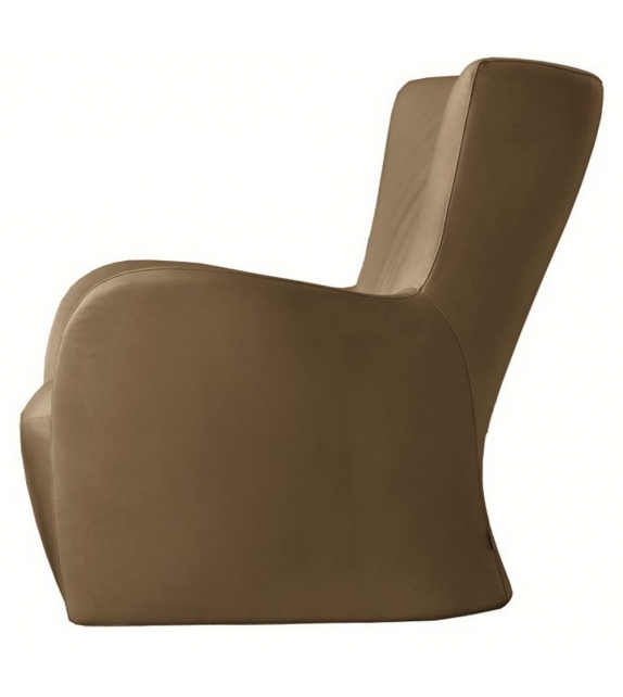 Mandrague Fauteuil en Cuir Molteni&C