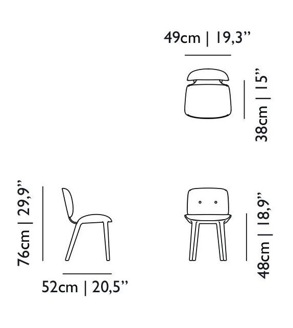 Nut Dining Chair Sedia Moooi