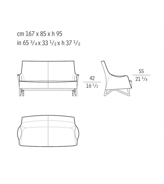 Mobius Canapé 2 Places Giorgetti