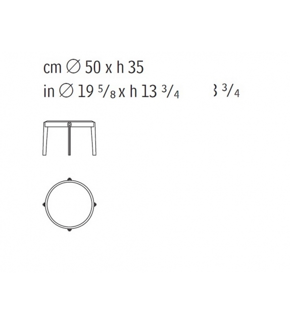Ago Round Low Table Giorgetti