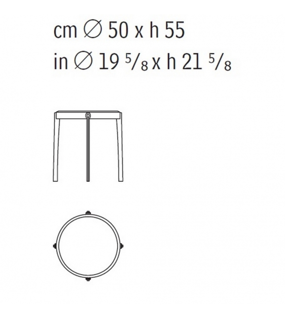 Ago Round Low Table Giorgetti