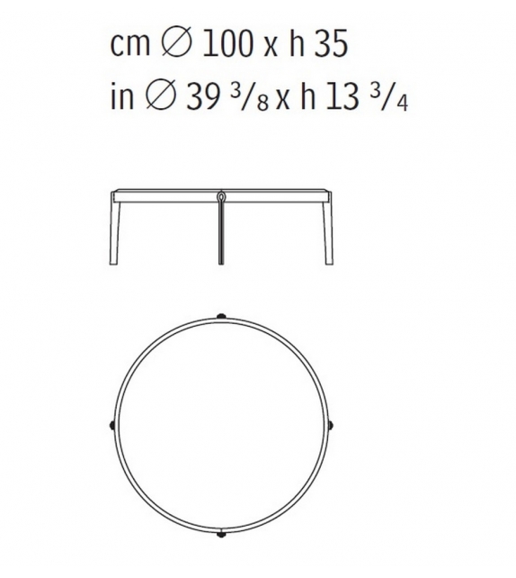Ago Table Basse Ronde Giorgetti