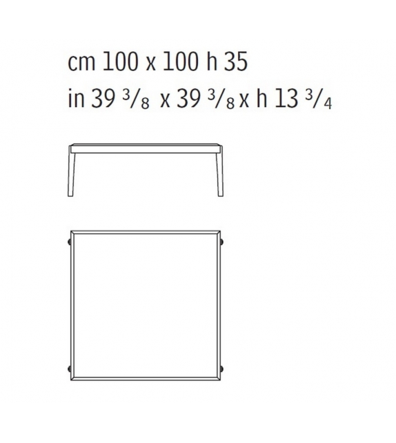 Ago Quadratischen Couchtisch Giorgetti