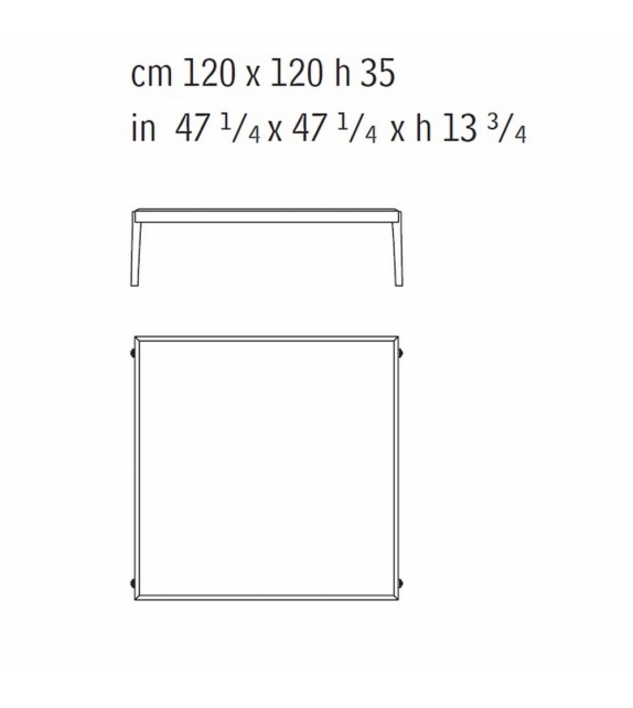 Ago Square Low Table Giorgetti