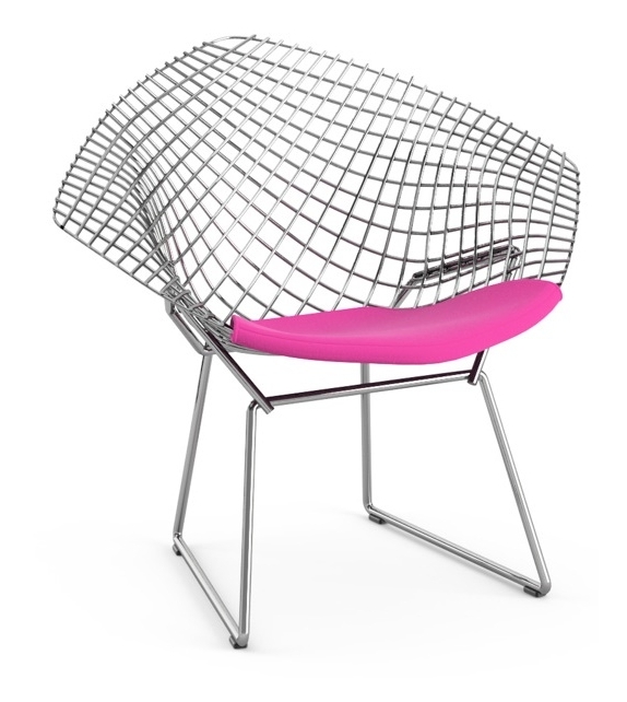 Bertoia Child's Diamond Chair Petit Fauteuil Avec Coussin Knoll
