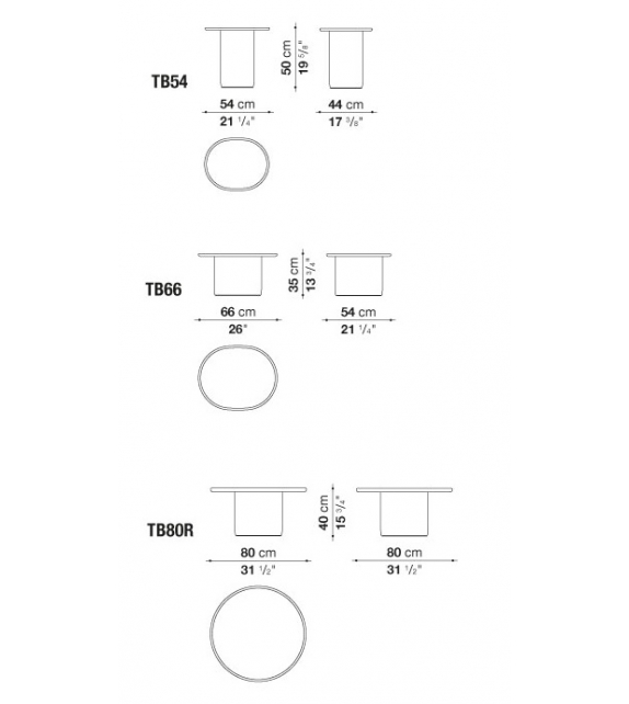Button Tables B&B Italia Mesita