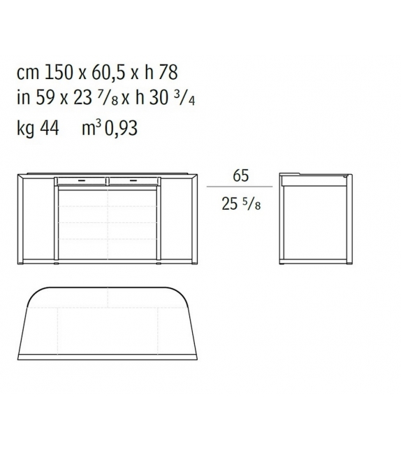 Ion Writing Desk Giorgetti