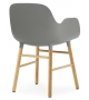 Form Normann Copenhagen Sessel mit Holzbeine