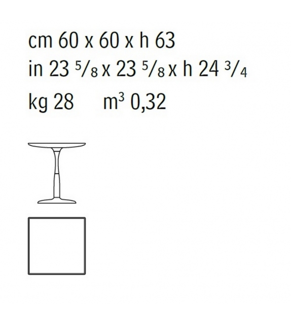 Oti Petite Table Carrée Giorgetti